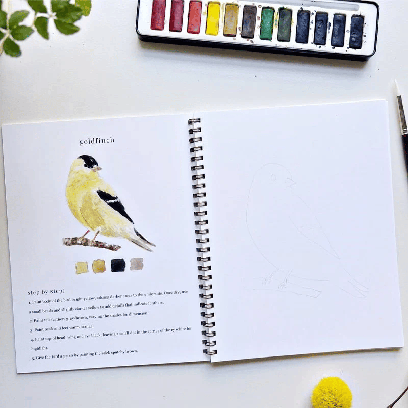 🔥LAST DAY 55% OFF - 🖼️Beginner-Friendly💕 Watercolor Workbook