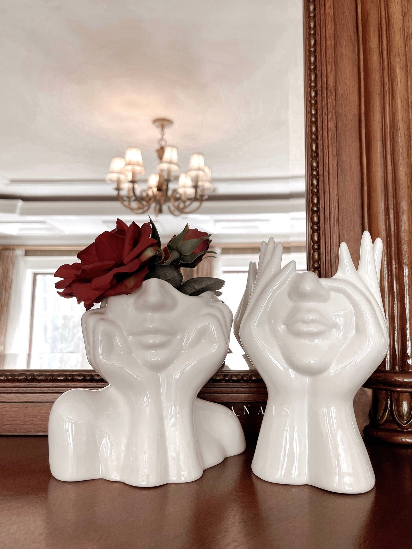 Serene Seraphina Ceramic Vase Set of 2