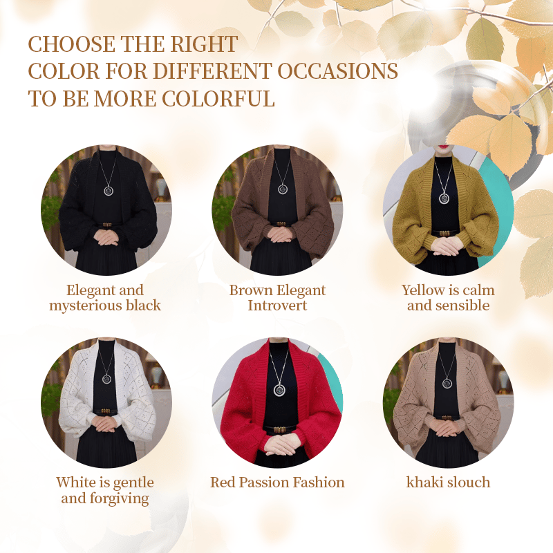 ✨LAST DAY 70% OFF🔥-Fashion Hollow Out Knitted Shawl Coat