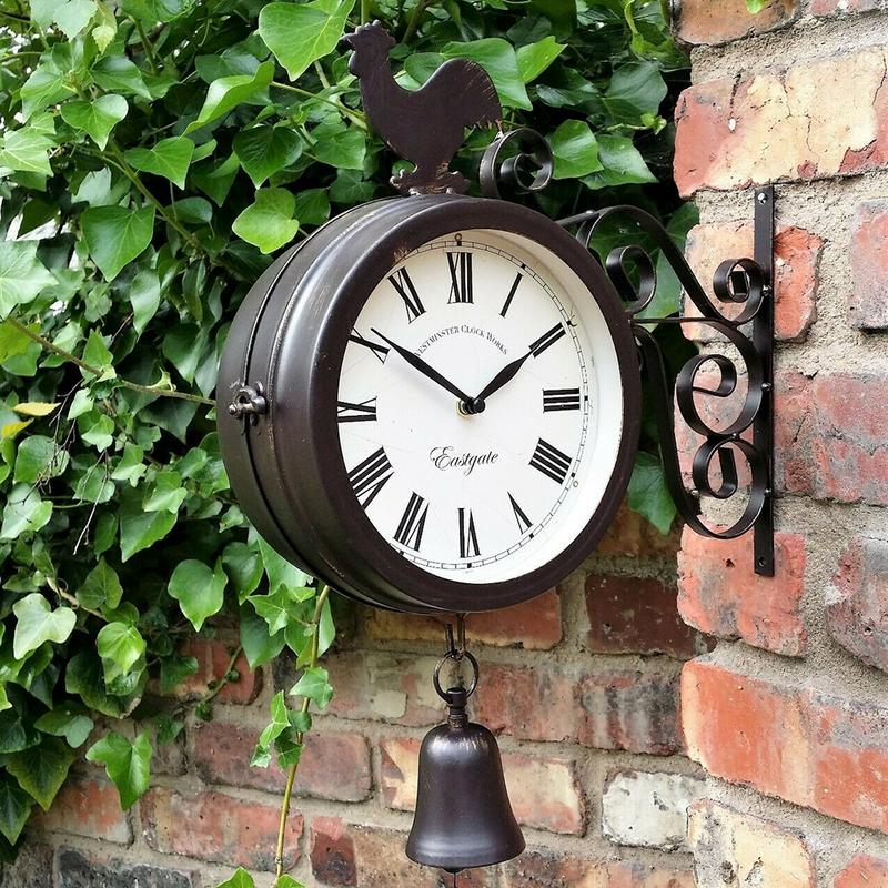 Rustic Rooster Doublesided Clock