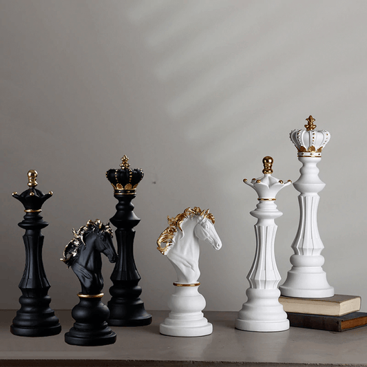 Contemporary Chess Piece Statues