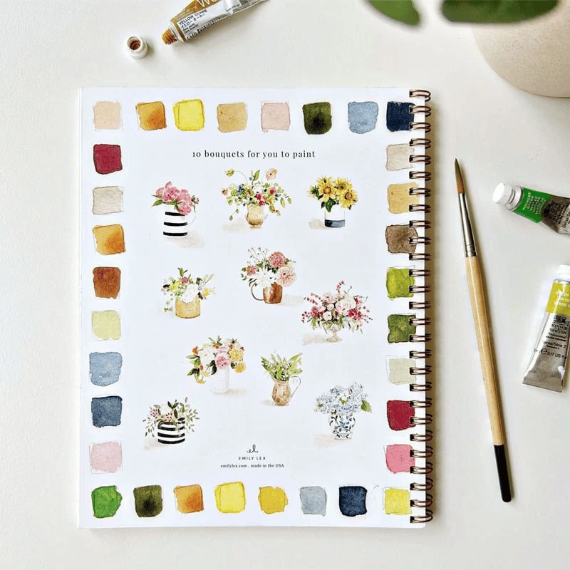 🔥LAST DAY 55% OFF - 🖼️Beginner-Friendly💕 Watercolor Workbook
