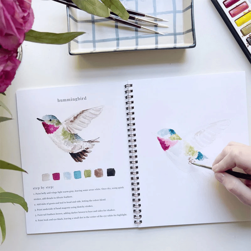 🔥LAST DAY 55% OFF - 🖼️Beginner-Friendly💕 Watercolor Workbook