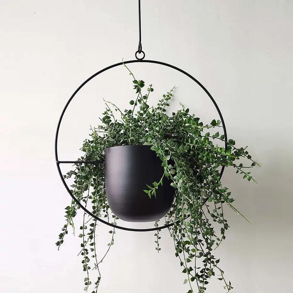 Radiant Metal Hanging Planter