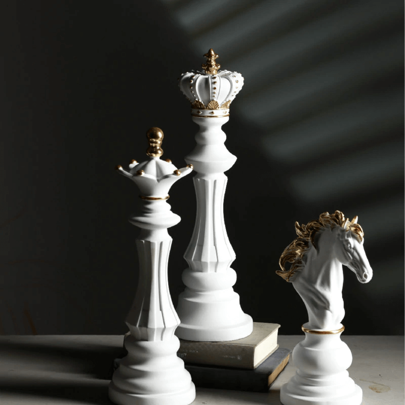 Contemporary Chess Piece Statues