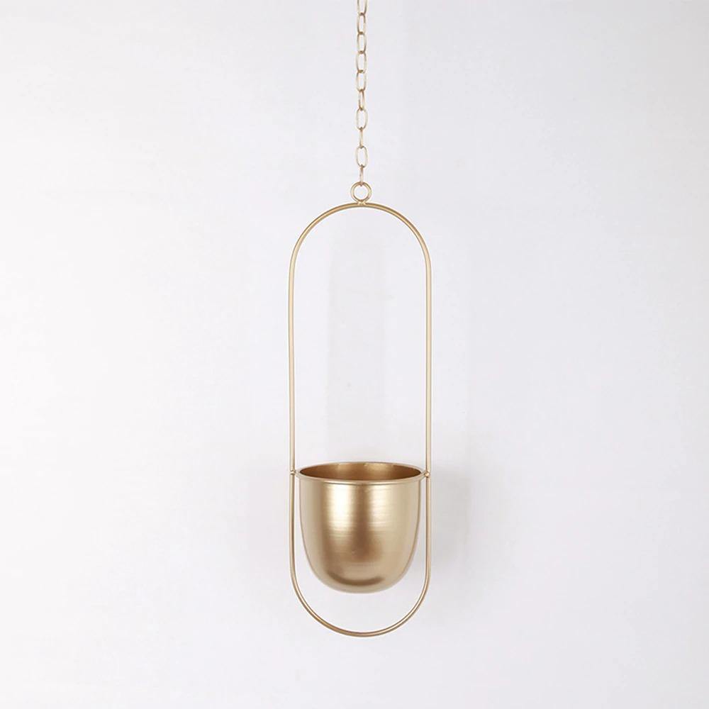 Radiant Metal Hanging Planter